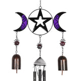 Triple Moon with Bells Wind Chime