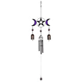 Triple Moon with Bells Wind Chime