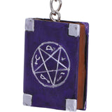 Witches Grimoire Book of Spells Key Ring