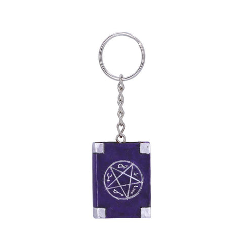 Witches Grimoire Book of Spells Key Ring