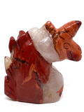 Red Jasper & Quartz Unicorn #77