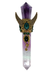 Amethyst & Watermelon Fluorite Wand #300