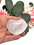 White Calcite Heart