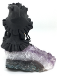 Witch on Amethyst Cluster # 457