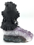 Witch on Amethyst Cluster # 457