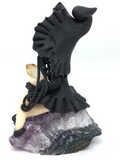 Witch on Amethyst Cluster # 457