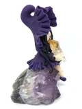 Witch on Amethyst Cluster # 458