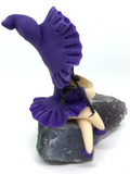 Witch on Amethyst Cluster # 459