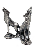 Wolf Pewter Sphere Stand