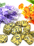 Yellow Dalmatian Jasper Tumble Stones